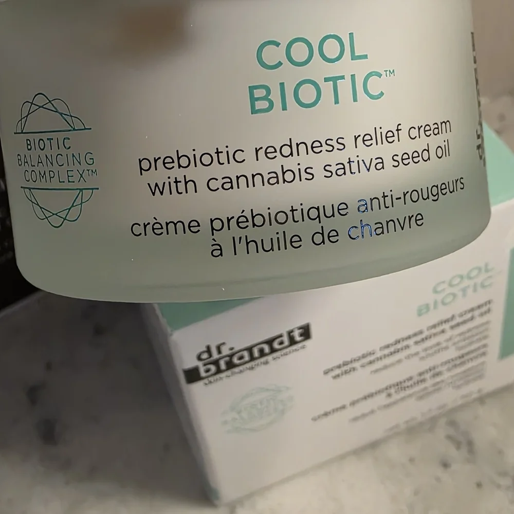 Dr. Brandt's Cool Biotic Prebiotic Redness Relief Cream 1.7 Oz. NIB